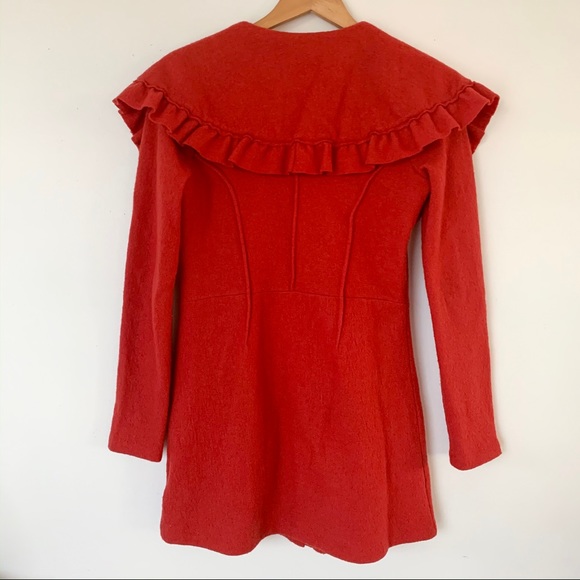 Anthropologie HWR burnt orange Coat - Picture 3 of 4
